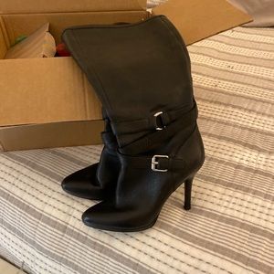 3 1/2 inch beautiful leather boots